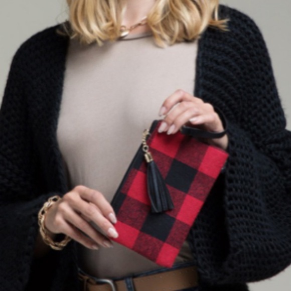 Buffalo Check Wallet Clutch Bag - Picture 2 of 6